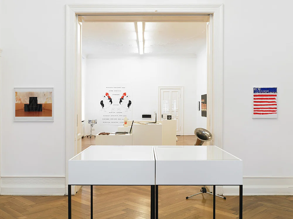 Quodlibet III Alphabets and Instruments — Tomma Abts Nairy Baghramian Cosima von Bonin Moritz von Oswald, Elektronik Tony Conrad Simon Denny Lukas Duwenhögger... — Exhibitions — Galerie Buchholz — Image 00