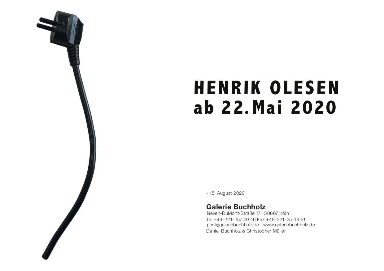 ab 22. Mai 2020 — Henrik Olesen — Exhibitions — Galerie Buchholz — Image 04