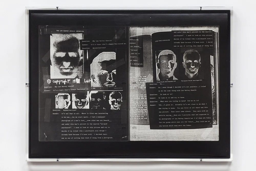 The Lee Harvey Oswald Interview — Lutz Bacher — Exhibitions — Galerie Buchholz — Image 00